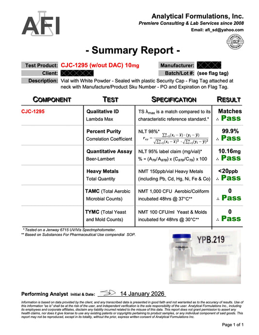 CJC-1295 No DAC 5mg + Ipamorelin 5mg