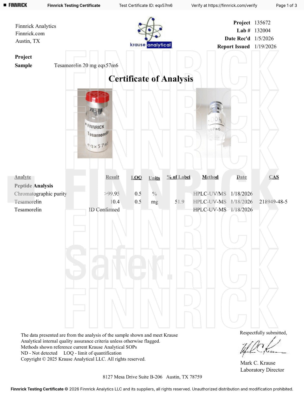 Tesamorelin